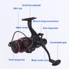 Alomejor Reel, Front Rear Dual Drag Knob Fishing Drag Reel 9+1BB 4.7:1 Metal Wire Cup for Reservoir Carp Fishing (AO5000) view 3