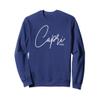 Capri Italia Italy Classic Graphic Designer Fashion Souvenir Sweatshirt, Adult Unisex, Navy Blue, Small view 1