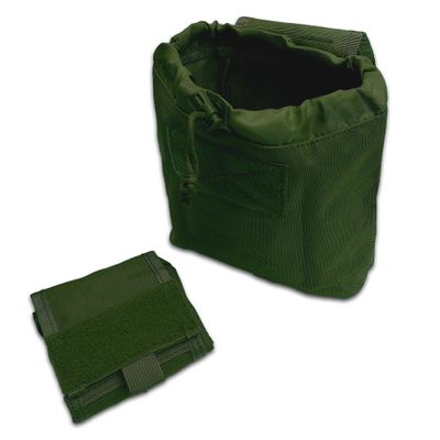 Coopers Bay PackRat Mag Dump Bag/Foraging Bag - Compact Folding Design with Molle Straps for Belt or Pack Carry - Heavy Duty Nylon (OD Green)