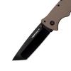 Cold Steel Verdict 3" AUS10A Tanto Point Blade 4.25" G-10 FDE Handle Everyday Carry Tactical Folding Knife with Tri-Ad Lock view 4