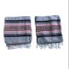 Yoga Blanket Set of Two , Outdoor Blanket , 72" X 52" , Camping Blanket , Made in Mexico , Camping , Yoga , Patio Blanket , Pink - Gray view 1