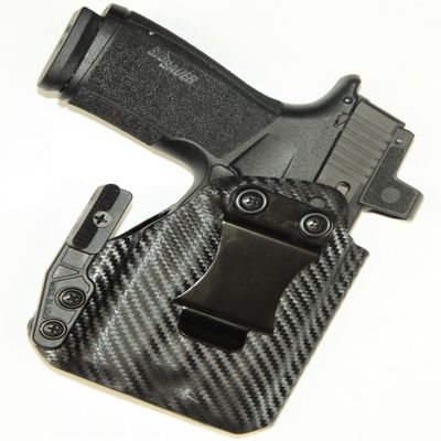 REVKEL Custom Kydex Molded IWB Holster Compatible with Sig Sauer P365X Macro w/Olight Baldr S. Black Right Hand Draw. Hand Crafted in The USA.