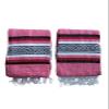 Yoga Blanket Set of Two , Outdoor Blanket , 72" X 52" , Camping Blanket , Made in Mexico , Camping , Yoga , Patio Blanket , Pink - RED view 1
