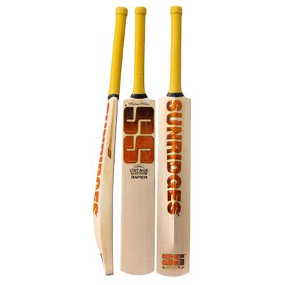 SS Rapier Cricket Kashmir Willow Cricket Bat,Bat Cover Included : Adult Size, Short Handle - Full Size
