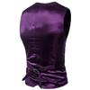 Maiyifu-GJ Men's V-Neck Sleeveless Jacket Casual Business Suit Vests Formal Slim Fit Lightweight Waistcoat (Purple,X-Large) view 2