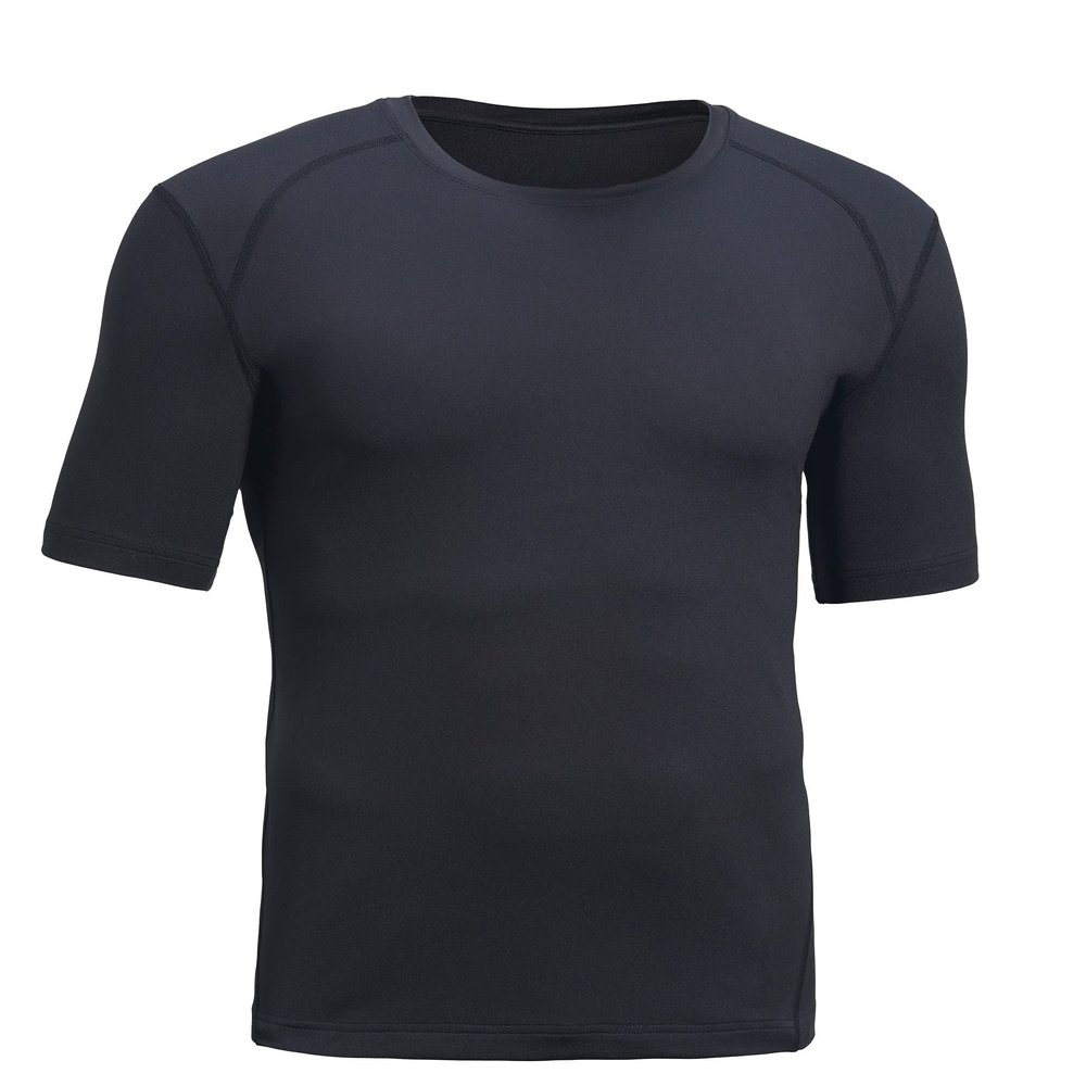 Expert Brand Men's Airstretch MVP Base Layer Performance Compression T-Shirt, Black, XL