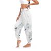 Aflyko Floral Women Dance Pants Dandelions Dragonfly Boho Trousers Yoga Hip Hop Sweatpants Breathable Lounge Pants M view 3
