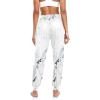 Aflyko Floral Women Dance Pants Dandelions Dragonfly Boho Trousers Yoga Hip Hop Sweatpants Breathable Lounge Pants M view 4