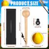 TOBWOLF 10PCS Baseball Glove Break in Kit for Adult Youth Catchers, Baseball Glove Mallet Baseball Mitts Shaper Wooden Baseballs Hammer, Softball Glove Wrap Band, Plastic Practice Ball & Glove Locks view 2
