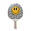 TigerTail Sports Happy Face Acid Design Ping Pong Paddle Premium 5 Ply Black and Colorful view 1