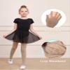 DIPUG Ballet Tights for Girls Dance Tights Toddler Thick Soft Footed Kids Nude Stockings Size 5t 6 7 8, 1 Pack view 3