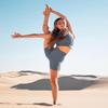 5 Biker Shorts for Women - High Waist Tummy Control Stretch Spandex Workout Yoga Running Gym Underwear, Grey, Plus Size view 3