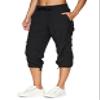 RBX Active Capri Pants for Women Joggers Stretch Lightweight Womens Casual Pant Jet Black XS view 1