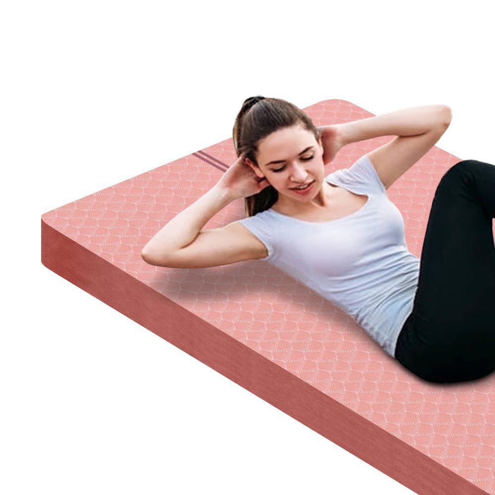 nuveti Large Exercise Mat - 15mm/20mm/30mm Thick Yoga Mat | Workout Mat for Fitness, Yoga, Pilates, Stretching & Floor Exercises for Women & Men with Free Carrying Bag