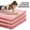nuveti Large Exercise Mat - 15mm/20mm/30mm Thick Yoga Mat | Workout Mat for Fitness, Yoga, Pilates, Stretching & Floor Exercises for Women & Men with Free Carrying Bag view 4