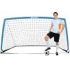 BOHEN 9x5FT Portable Soccer Goal for Kids Backyard with Carry Bag - Easy Folding Lightweight Fun for Outdoor Indoor Training Games for Teen Youth Adult (Blue, 9x5FT, 1 Pack) view 1
