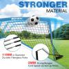 BOHEN 9x5FT Portable Soccer Goal for Kids Backyard with Carry Bag - Easy Folding Lightweight Fun for Outdoor Indoor Training Games for Teen Youth Adult (Blue, 9x5FT, 1 Pack) view 2