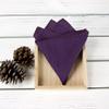 Spring Notion Men's Linen Blend Bow Tie and Pocket Square Handkerchief Hanky Set Plum view 2