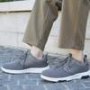 OrthoComfoot Men's Orthopedic Walking Shoes with Arch Support: Casual Plantar Fasciitis Fashion Sneakers for Flat Feet, Lightweight Shoes with Breathable Insoles Dark Grey Size 13.5 view 2