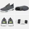 OrthoComfoot Men's Orthopedic Walking Shoes with Arch Support: Casual Plantar Fasciitis Fashion Sneakers for Flat Feet, Lightweight Shoes with Breathable Insoles Dark Grey Size 13.5 view 3