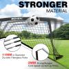 BOHEN 9x5FT Portable Soccer Goal for Kids Backyard with Carry Bag - Easy Folding Lightweight Fun for Outdoor Indoor Training Games for Teen Youth Adult (Black, 9x5FT, 1 Pack) view 2
