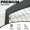 BOHEN 9x5FT Portable Soccer Goal for Kids Backyard with Carry Bag - Easy Folding Lightweight Fun for Outdoor Indoor Training Games for Teen Youth Adult (Black, 9x5FT, 1 Pack) view 3
