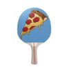 TigerTail Sports Pepperoni Pizza Design Ping Pong Paddle Premium 5 Ply Table Tennis Racket (Red on Back) view 1
