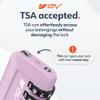 TSA Accepted Luggage Travel Lock, Set-Your-Own Combination Lock for School Gym Locker, Luggage Suitcase Baggage Locks, Filing Cabinets, Toolbox, Case (Purple, 2 Pack) view 2