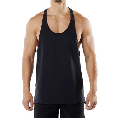 sandbank Men's Muscle Tank Top Sleeveless Workout & Training Activewear Gym Shirt Black