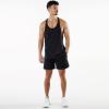 sandbank Men's Muscle Tank Top Sleeveless Workout & Training Activewear Gym Shirt Black view 4
