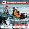 BJTDLLX 2 Stroke 18HP Outboard Motor, Long Shaft Outboard Motor Boat Engine, 246CC Heavy Duty Fishing Boat Marine Engine with CDI Ignition System Water Cooling System -Long Shaft view 2