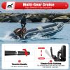 BJTDLLX 2 Stroke 18HP Outboard Motor, Long Shaft Outboard Motor Boat Engine, 246CC Heavy Duty Fishing Boat Marine Engine with CDI Ignition System Water Cooling System -Long Shaft view 3