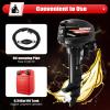 BJTDLLX 2 Stroke 18HP Outboard Motor, Long Shaft Outboard Motor Boat Engine, 246CC Heavy Duty Fishing Boat Marine Engine with CDI Ignition System Water Cooling System -Long Shaft view 4