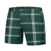 Lars Amadeus Green Plaid Shorts for Men's Flat Front Summer Chino Checked Tartan Golf Shorts 28 view 1