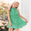 KunLunMen Floral Girls Dresses Age 5-14 Years Kids Summer Outfits Casual Halter Sleeveless Cute Short Sun Dresses view 4
