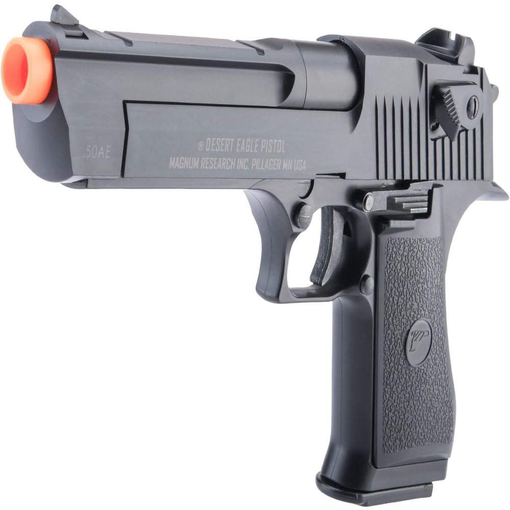 Evike Airsoft - Cybergun Magnum Research Licensed Airsoft DE Gas Blowback Airsoft Pistol by HFC (Color: Black)