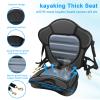 Kayak Seat Thickened Padded Kayak Seat Extra Thick Padded Sit-On-Top Canoe Seat Cushioned - 2 Pack Deluxe Fishing Boat Seat with Fixed D-Ring & Tie Down Pad Eyes and Screws for Kayaks Boats Canoes etc view 3