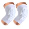 SZKANI Knee Pads Compression Leg Sleeve Knee Sleeve for All Sports Wrestling Protector Gear, Youth & Adult Sizes, 1 Pair of Knee Paded(Short Sleeve,White_XL_2 Pack) view 1