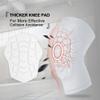 SZKANI Knee Pads Compression Leg Sleeve Knee Sleeve for All Sports Wrestling Protector Gear, Youth & Adult Sizes, 1 Pair of Knee Paded(Short Sleeve,White_XL_2 Pack) view 3