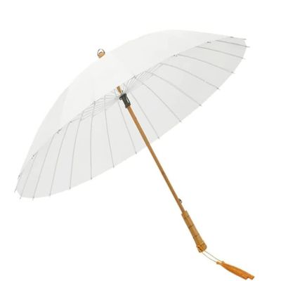Umbrellas for Rain Portable Golf Umbrella Rainproof Manual Archaic Umbrella Classic Wood Handle Windproof Unbreakable Stick Rain Umbrella Umbrellas for Rain Windproof ( Color : Onecolor , Size : 76cm
