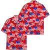 ACEPrints American Flag Hawaiian Shirt for Men, Mens Patriotic Shirts, Patriotic Shirts for Men, red White and Blue Hawaiian Shirts view 4