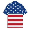 ACEPrints American Flag Hawaiian Shirt for Men, Mens Patriotic Shirts, Patriotic Shirts for Men, red White and Blue Hawaiian Shirts 1 view 3