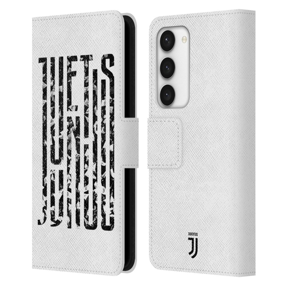 Head Case Designs Officially Licensed Juventus Football Club Fans Graphic Logo Leather Wallet Case Compatible with Samsung Galaxy S23 5G