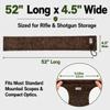 Flyfan 6 Pack 52 x 4.5in Gun Socks for Rifles and Shotguns, Brown and Black view 2
