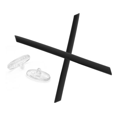 ToughAsNails Black Replacement Rubber Kits Ear Socks and Clear Nose Pads for Oakley Ejector OO4142 Sunglasses