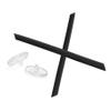 ToughAsNails Black Replacement Rubber Kits Ear Socks and Clear Nose Pads for Oakley Ejector OO4142 Sunglasses view 1