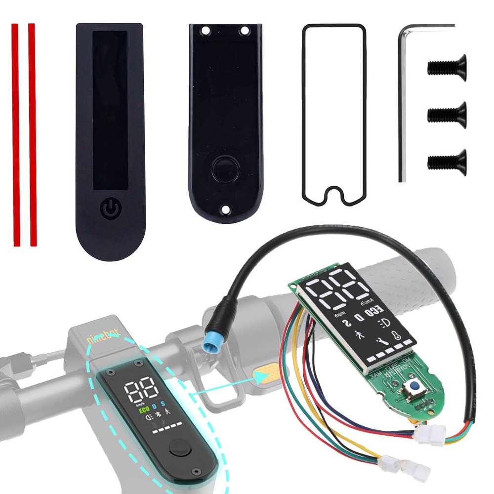 Felixstory Max G30P Dashboard Replacement Circuit Board for Segway Ninebot Max G30P Electric Scooter| Digital Display Dashboard Set with Waterproof Cover Repair Accessories Parts