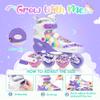 SULIFEEL Rainbow Unicorn Adjustable Inline Skates for Girls Boys and Kids with All Illuminating PU Wheels for Outdoor and Indoor Beginner Skates Purple Large view 2