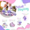 SULIFEEL Rainbow Unicorn Adjustable Inline Skates for Girls Boys and Kids with All Illuminating PU Wheels for Outdoor and Indoor Beginner Skates Purple Large view 3