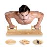 FREJSQC Solid Wood push-up Stands, portable gym accessories, strength training equipmentAsh Wood-1 view 1